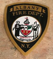 Fire Department Albany 3D routed wood patch sign plaque Custom  picture