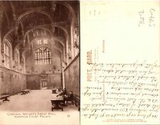 Hampton Court Palace Cardinal Wolsey's Great Hall Postcard Used (36512) picture