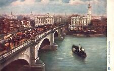 Vintage Postcard 1910's London Bridge Famous Historical Bridge London UK picture