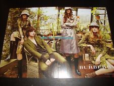 BURBERRY 4-Page Magazine PRINT AD Spring 2009 LILY DONALDSON Eden Clark picture