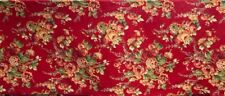 Custom Made Waverly or Ralph Lauren Drapes Burgundy Roses Floral 102 x 84 picture