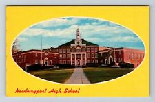 Newburyport MA-Massachusetts Newburyport High School Outside Vintage Postcard picture