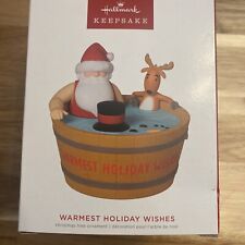 Hallmark 2022 Warmest Holiday Wishes Ornament Magic Sound Music Ships Next Day picture