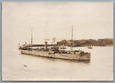 Malta Grand Studio c1920s Real Photograph H.M.S. Cyclops F31 At Grand Harbour picture
