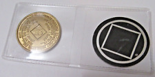 Narcotics Anonymous 24 Year Clean NA Bronze Medallion Recovery Coin Chip Token  picture
