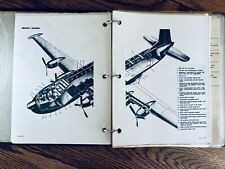 VINTAGE 1959 USAF MILITARY AIRCRAFT  C-124C DATA  TECHNICAL TRAINING SQ BINDER picture