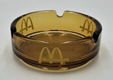 McDonald's Ashtray Amber Brown Glass Vintage 1970's picture