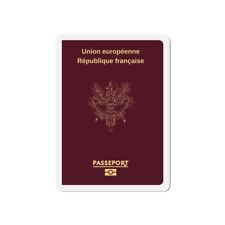 French Passport - Die-Cut Magnet picture