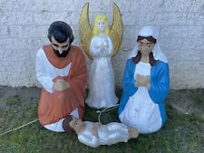 Union Products Angel Blow Mold 30'' Tall Christmas Angle Jesus Mary Nativity Set picture
