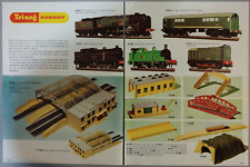 1965 - VINTAGE 2-PG PAPER PRINT AD - TRI-ANG HORNBY ELECTRIC TANK LOCOMOTIVE picture