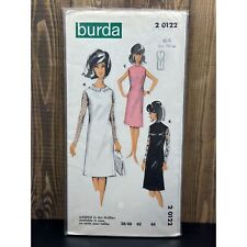 Vintage Burda Sewing Pattern One Piece Dress 2 0122 Metric Size 44 picture