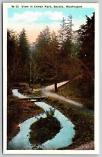 Postcard View in Cowen Park, Seattle, Washington T135 picture
