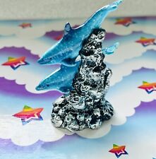 Vintage 3.5” Lisa Frank Inspired Dolphin Mini Figurine picture