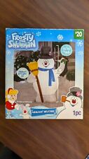 Frosty The Snowman Christmas Airblown Inflatable LED Lighted Gemmy 3.5ft picture