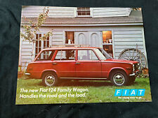 c.1970 Fiat 124 Family Wagon Spec Sheet Brochure picture