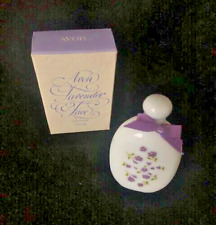 Vintage Avon Lavender Women's Cologne 1.7 OZ, Milk Glass Bottle w/ Box picture
