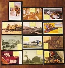 12 CALENDAR Postcards - RAILROAD / TRAIN (1987) picture