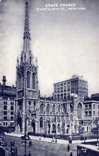 NEW YORK CITY - Grace Church Broadway And 10th street Postcard picture