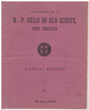 1957 WEST PAKISTAN SCOUT - BP (BADEN POWELL) GUILD OF OLD SCOUTS REPORT ~ RARE picture