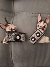 Vintage Anthropomorphic Dogs With Cameras Salt & Pepper Shakers Japan picture