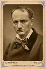 CHARLES BAUDELAIRE Poet Thinker  Vintage Photograph A++ Reprint Cabinet Card CDV picture