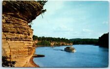 Postcard - Golden Riverbank - Lower Dells of the Wisconsin River picture