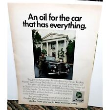 1972 Quaker State Motor Oil Rolls Royce and Driver Print Ad vintage 70s picture