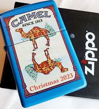 Zippo Camel Christmas Sky Blue CZ LIMITED EDITION 50 MADE Lighter Christmas. picture