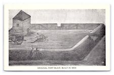 Postcard Original Fort Blair Built In 1863 Baxter Springs Kansas c1958 Postmark picture