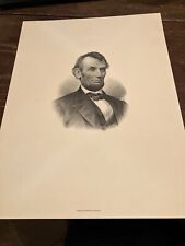 Rare Print President Abe Lincoln Bureau of Engraving and Printing 9