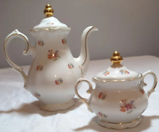 Winterling Bavarian German Porcelain Teapot And Sugar Bowl Set picture