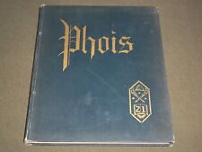 1921 PHOIS POUGHKEEPSIE HIGH SCHOOL YEARBOOK - NEW YORK - YB 1101 picture