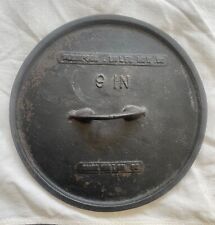 RARE THOMPSON MILLER HARDWARE CO 9IN CAST IRON LID CHARLESTON SC GATE MARK 1800s picture
