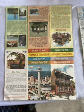 HemisFair 68 Map Humble Pavillion Guide Enco San Antonio Worlds Fair set of 2 picture