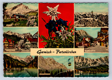 Vintage Postcard Garmisch Partenkirchen Kreuzalm Floriansplatz Germany picture