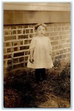 c1910's Little Girl Upper Alton Illinois IL RPPC Photo Posted Antique Postcard picture