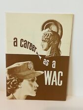 WW2 Recruiting Journal Pamphlet Home Front WWII Womens Army Corps Career WAC BC5 picture