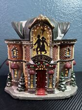 Rare Vintage Lemax Ice Rink Snow Christmas Village Building Working picture