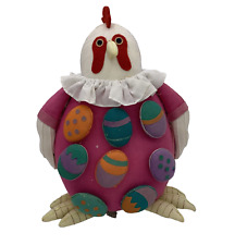Department 56 Soft Fabric Festive Holiday Easter Egg Chicken Standing 9” Decor picture