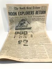 July 24, 1969 The  South Bend Tribune Moon Explores Return Apollo 11 picture