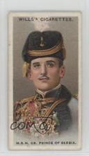 1917 Wills Allied Army Leaders Tobacco HRH Crown Prince Regent of Serbia 0l4h picture
