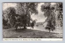 Twin Cities MN-Minnesota, Mississippi River Between MSP, Vintage c1910 Postcard picture