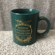 Music Director SEIJI OZAWA Boston Symphony Orchestra GREEN 3 3/4 in Ceramic Mug picture