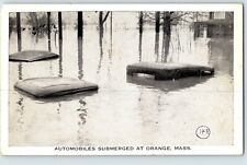 postcard Flood Disaster Submerged autos 1920s Wilkes Barre Pennsylvania picture