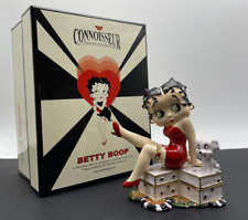 NIB Official Betty Boop Pudgy Dog Double Dice Figurine Trinket Box Connoisseur picture
