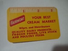 1952 Fairmont Your Best Cream Market Advertising Calendar Dairy Livestock ETC picture