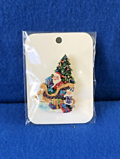 NEW Christopher Radko Trim A Tree Christmas Ornament 1999 Brooch Pin Retired picture