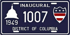 Harry Truman 1949 inauguration Washington DC replica License plate  picture