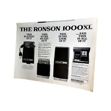 1972 Ronson 1000XL Electric Shaver Kit Vintage Print Ad 70s Original picture