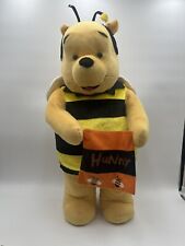 Winnie The Pooh 27” Standing Plush Greeter Halloween Bee Disney Gemmy Tall Hunny picture